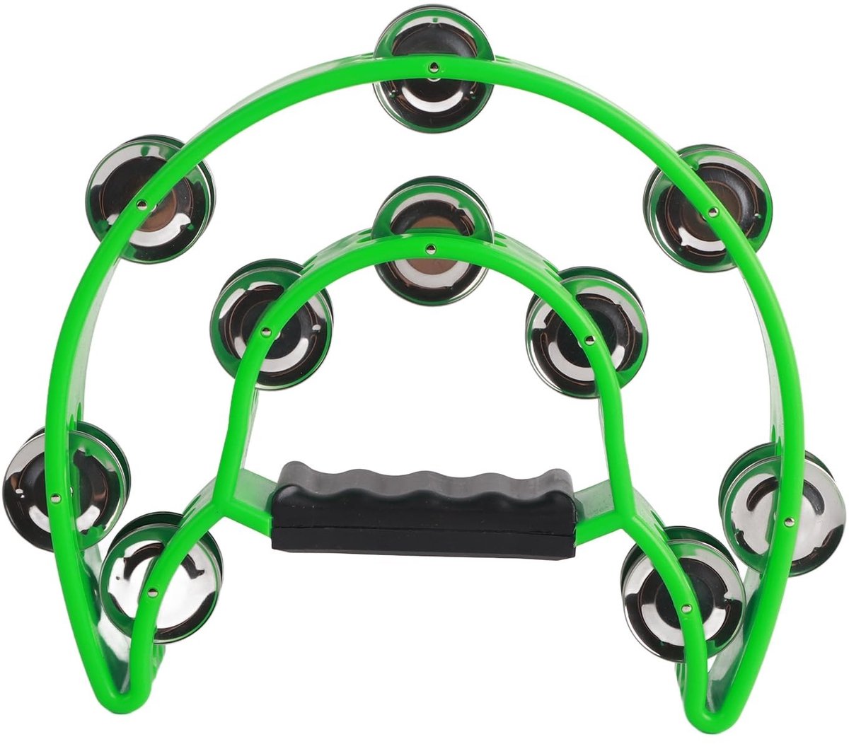 Dailygoods - Metalen Tamboerijn met Dubbele Rij Bellen