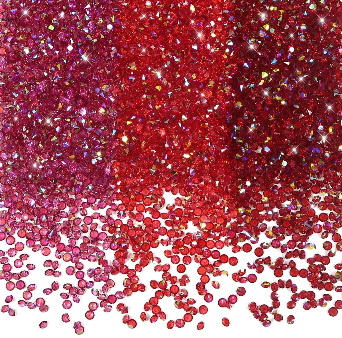 Dailygoods - 5000 Stuks Rode Acryl Diamanten voor Tafeldecoratie