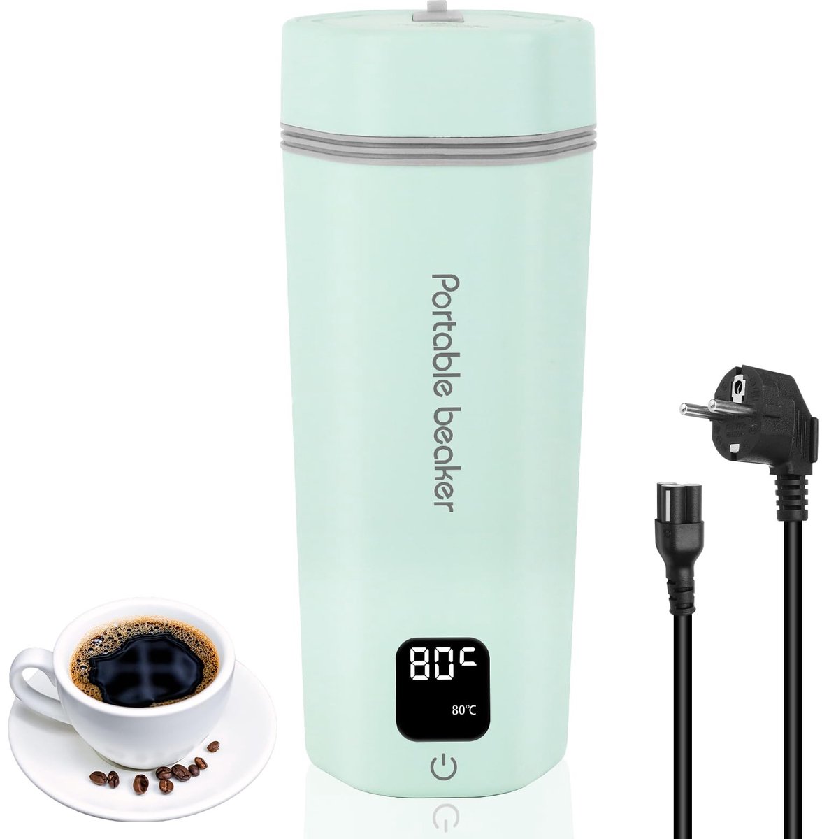 Dailygoods - Draagbare Elektrische Reiswaterkoker met 6 Temperatuuropties