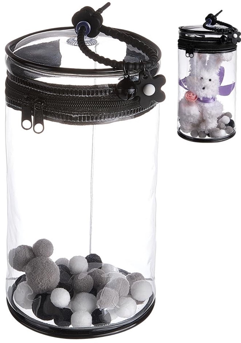 Dailygoods - PVC Opbergtas voor Figuren met Sleutelhanger
