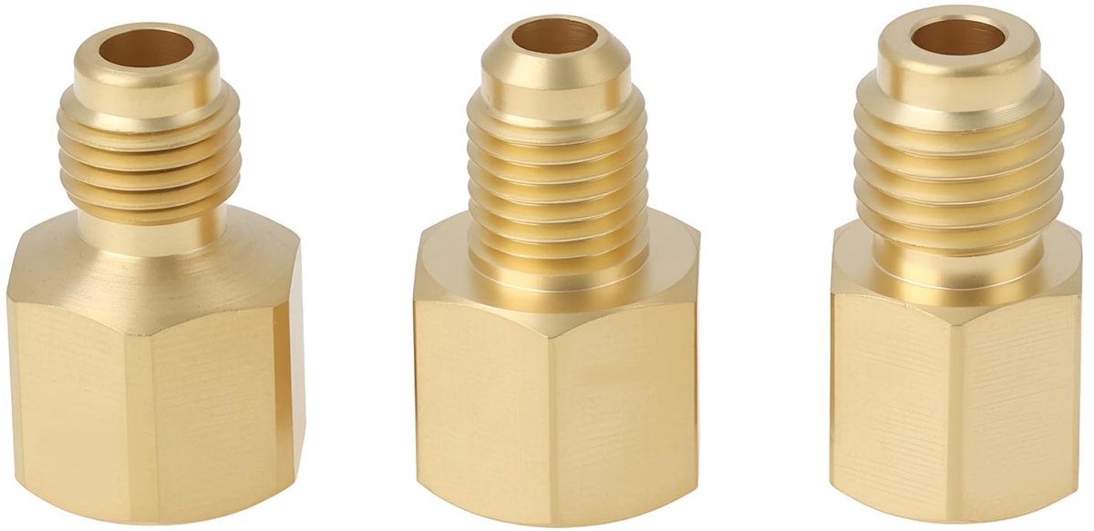 Dailygoods - 3 Stuks Vacuümpomp Adapter Set voor HVAC Service