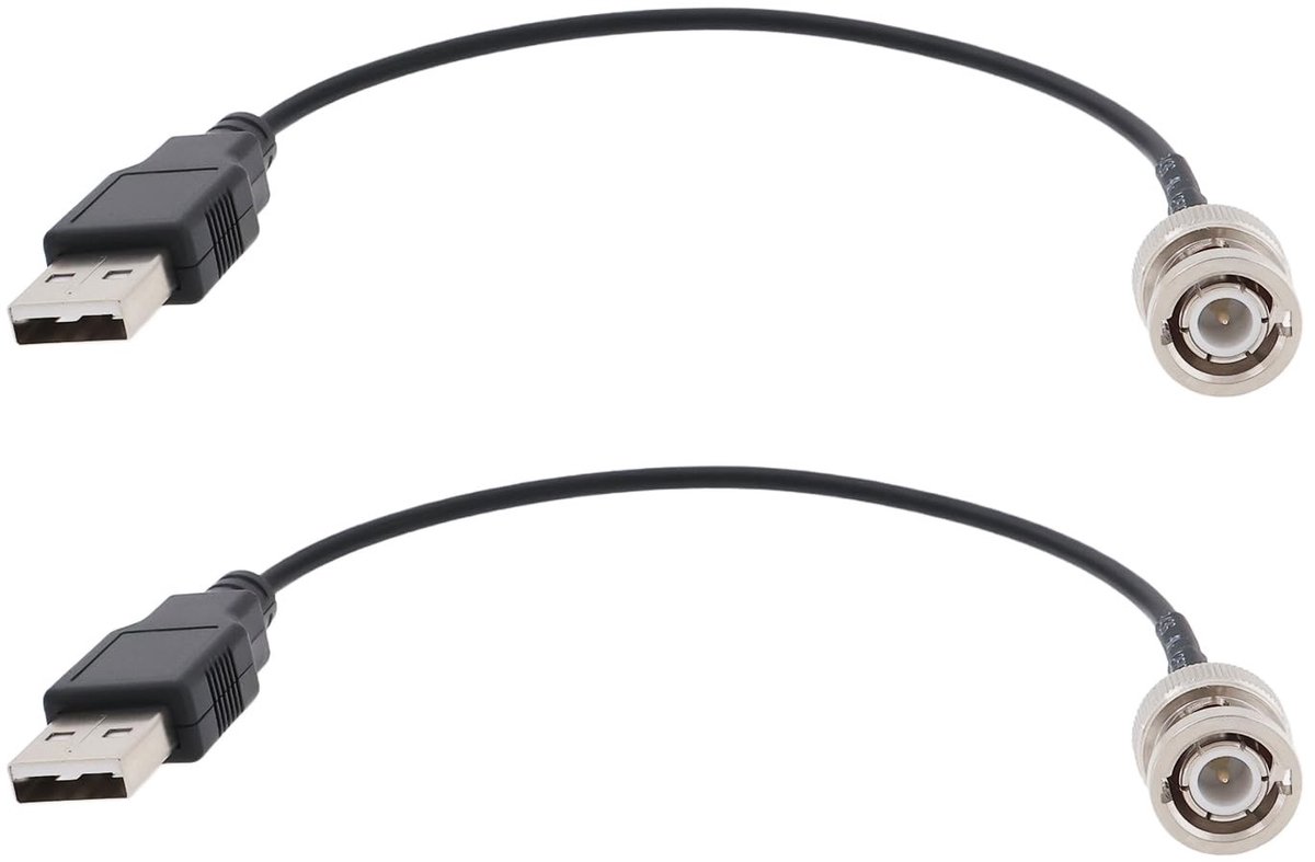 Dailygoods - RG174 BNC naar USB 2.0 Mannelijke Kabel voor Coaxiale Tests