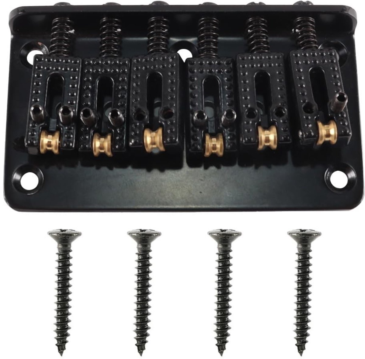 Dailygoods - 6-Snarige Roller Hardtail Brug voor Elektrische Gitaren