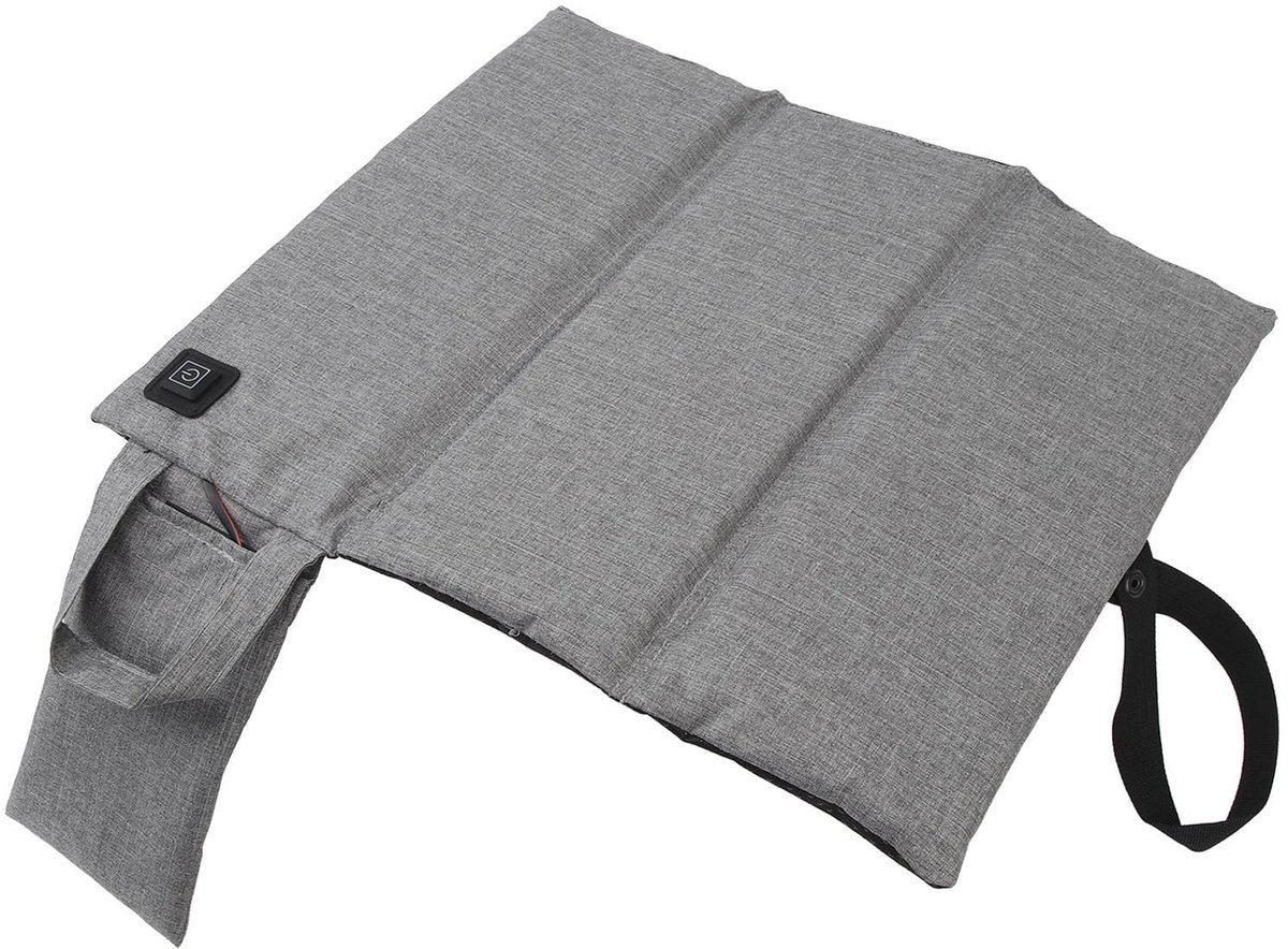 Dailygoods - Opvouwbaar Verwarmd Zitkussen met Verstelbare Temperatuur
