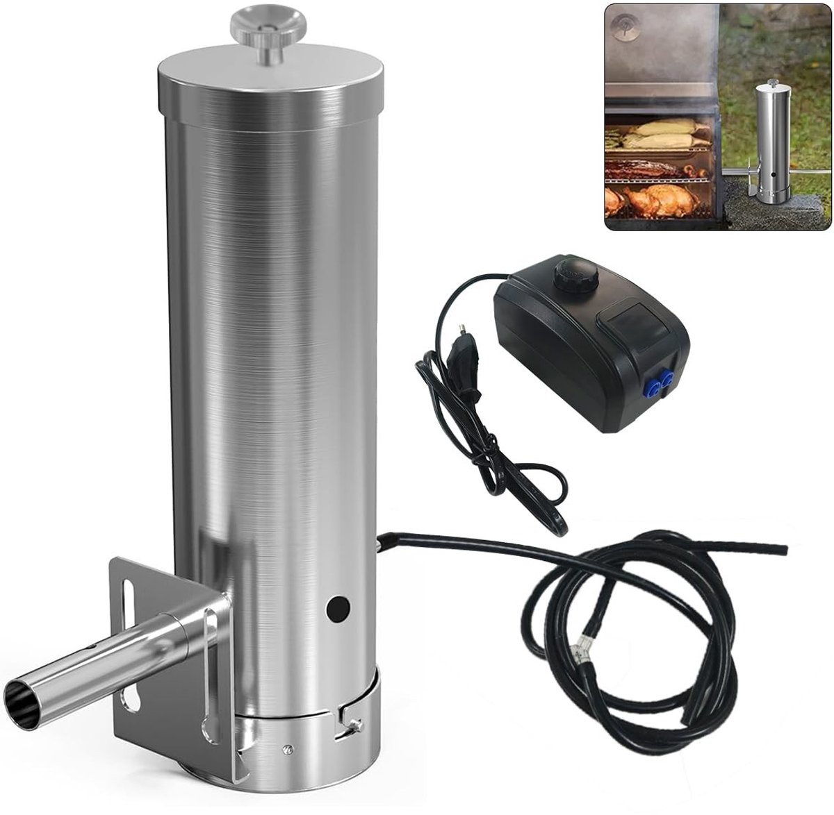 Dailygoods - Koude Rookgenerator van RVS voor Vis, Vlees en Kaas