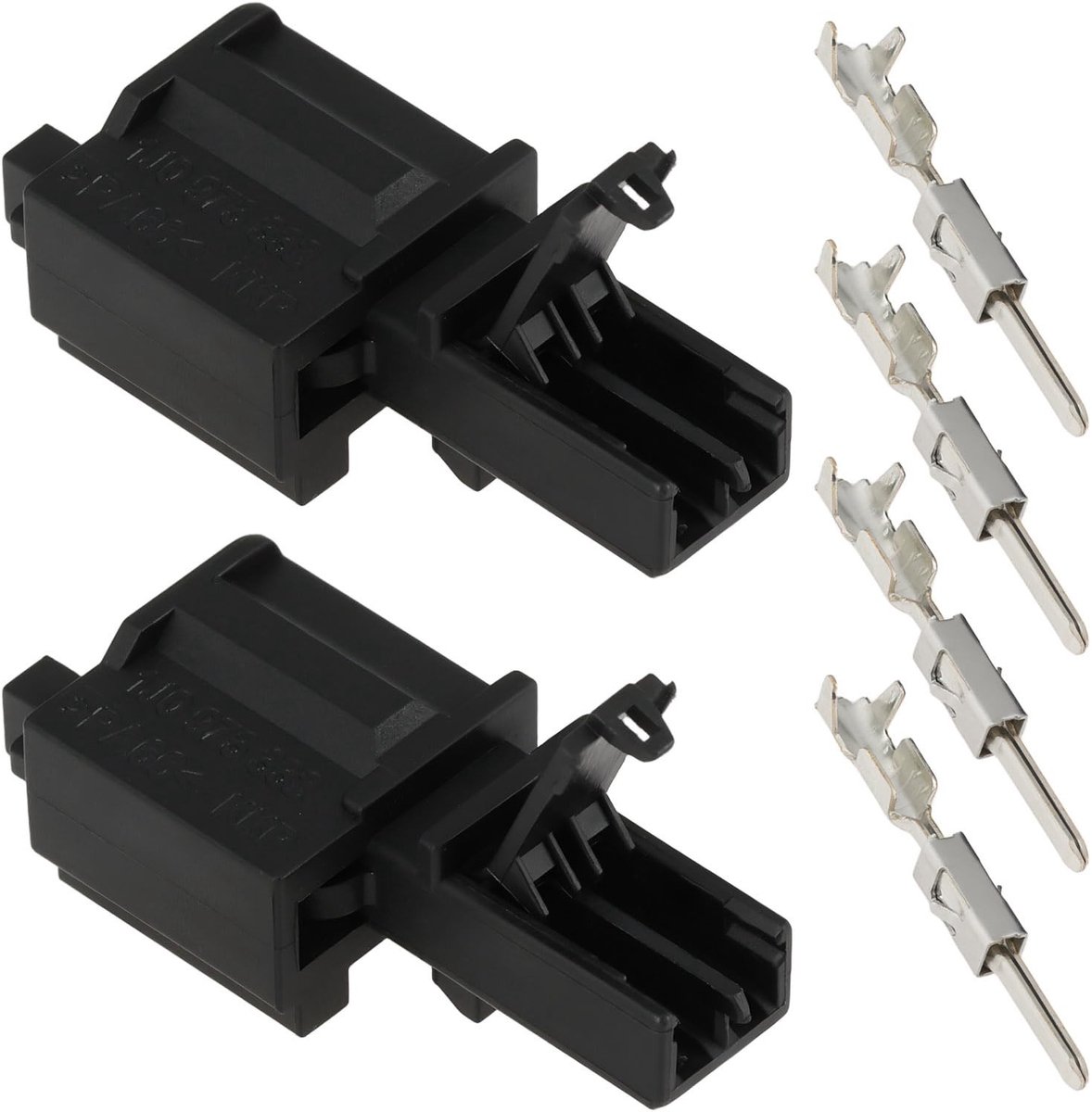 Dailygoods - Set van 2 2-Pin Mannelijke Connectoren voor Volkswagen
