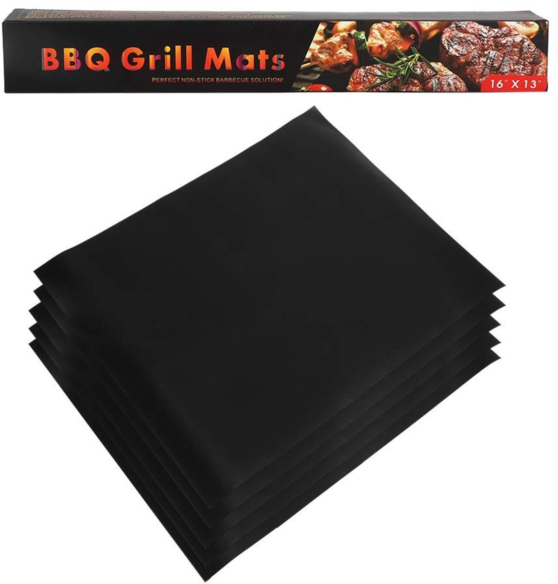 Dailygoods - Set van 5 Herbruikbare BBQ Grillmatten voor Buitengebruik
