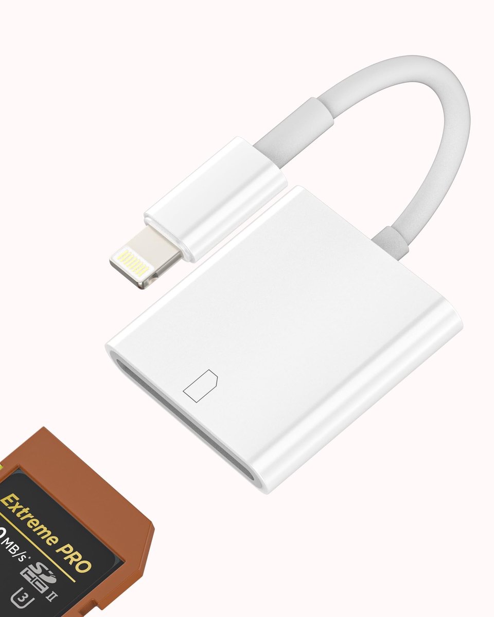 Dailygoods - Lightning SD-kaartlezer voor iPhone en iPad