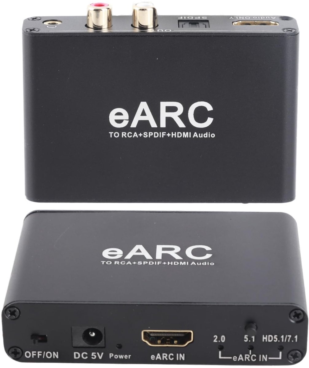Dailygoods - HDMI ARC Audio Extractor met Optische en 3,5 mm Uitgang