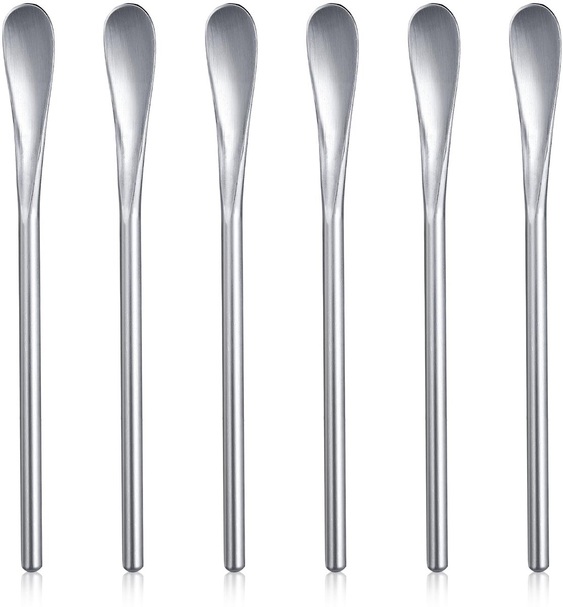 Dailygoods - Set van 6 RVS Koffie Roerstokken met Lange Handvatten