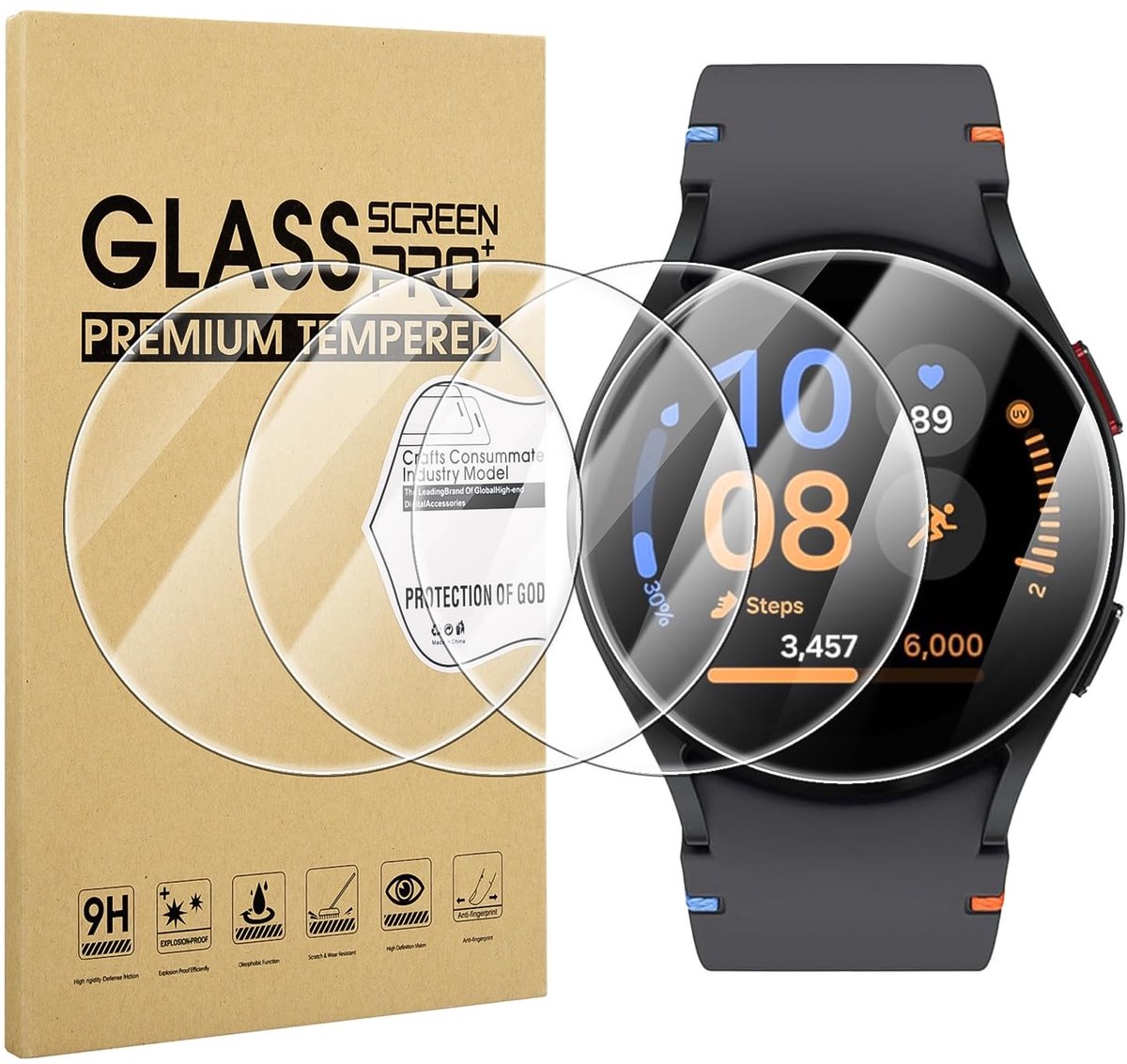 Dailygoods - 4 Stuks Schermbeschermer voor Samsung Galaxy Watch FE 40mm