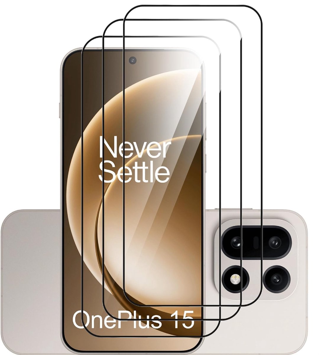 Dailygoods - 3-pack Schermbeschermer voor OnePlus 15