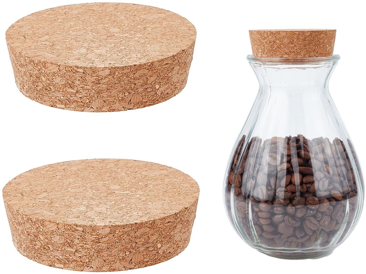 Dailygoods - Grote Taps Toelopende Houten Kurkdeksels voor Flessen