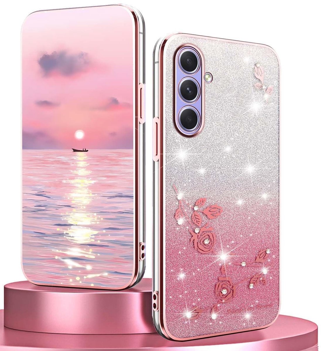 Dailygoods - Siliconen Beschermhoes voor Smartphone met Elegant Kleurverloop