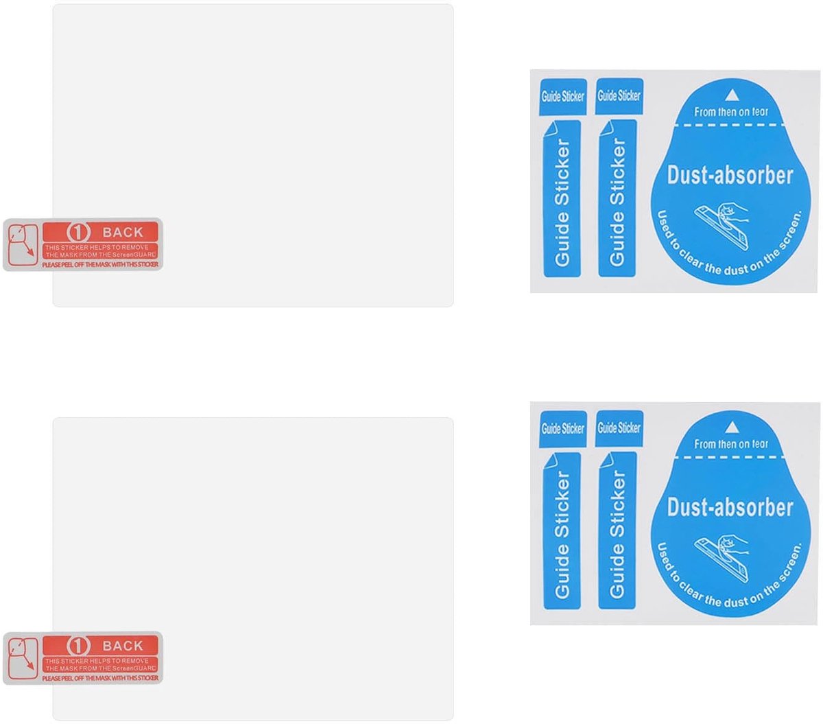 Dailygoods - 2 Stuks LCD Screen Protector voor Camera's