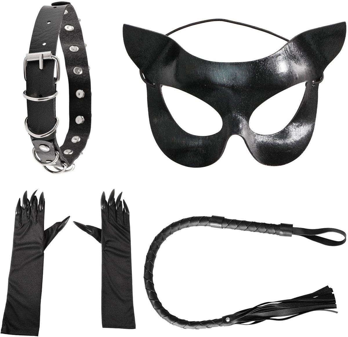 Dailygoods - Dierenkostuum Set voor Dames en Kinderen 4-delig