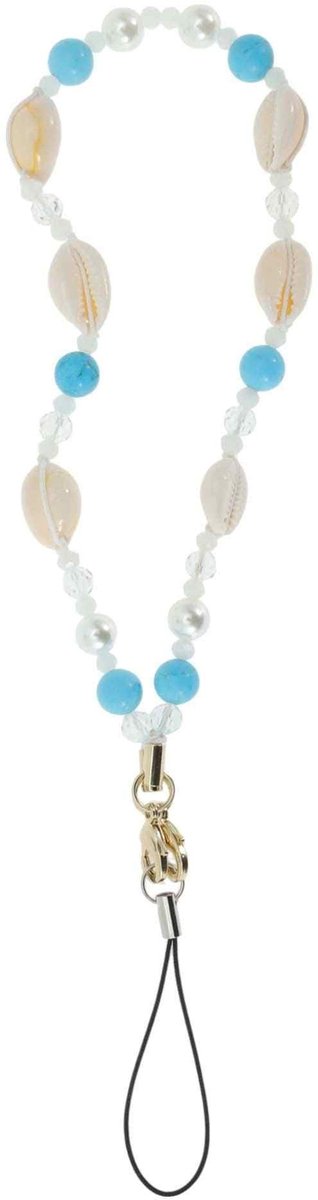 Dailygoods - Mobiele Telefoonketting in Blauw en Wit