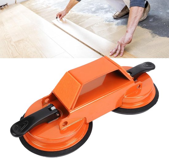 Vloer Gaten Fixer - Dubbele Zuignap - Vloer Reparatie - 70kg Zuigkracht - 118mm Diameter - Zwart — afbeelding 2