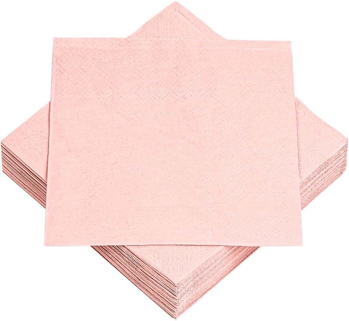 Servetten Papieren - Servetten - Tafel Servetten - Papier - Papieren Wegwerp Servetjes - Feestservetten - Voorjaar Servetten - Lunch/Diner Tafel Decoratie - 2 Laags - Lichtroze - 33 x 33 cm - 40 Stuks - van Imperatoris