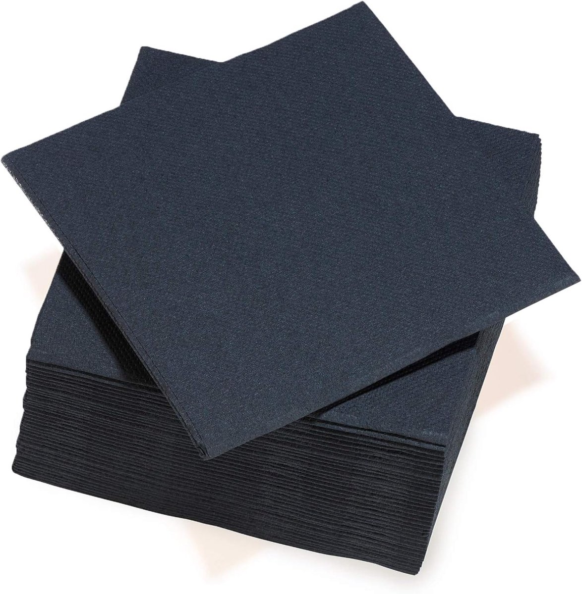 Servetten Papieren - Servetten - Tafel Servetten - Papier - Papieren Wegwerp Servetjes - Feestservetten - Voorjaar Servetten - Lunch/Diner Tafel Decoratie - 2 Laags - Zwart - 38 x 38 cm - 40 Stuks - van Imperatoris