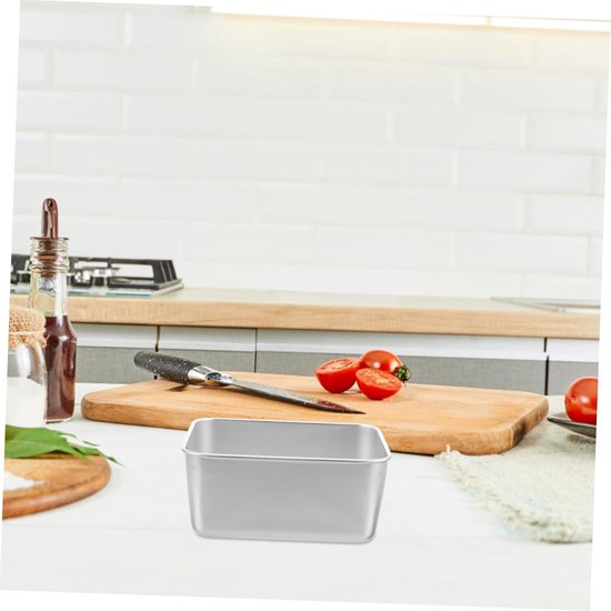 PRETYZOOM 2 Stuks Picknick Schaal Roestvrijstalen Snackbox Honden Drinkbak Metalen Rechthoekige Schaal Maaltijdbereidingscontainers Roestvrijstalen Slakom Kleine Kommen Camping Accessoires — afbeelding 2