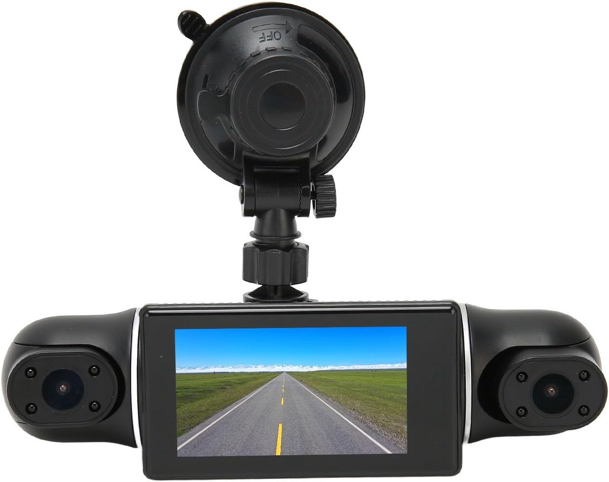 Autorecorder 4 Kanaals - Dashcam HD - Rijgedrag Vastleggen - 360 Graden Opname - 3 Inch Display - Zwart – foto 4