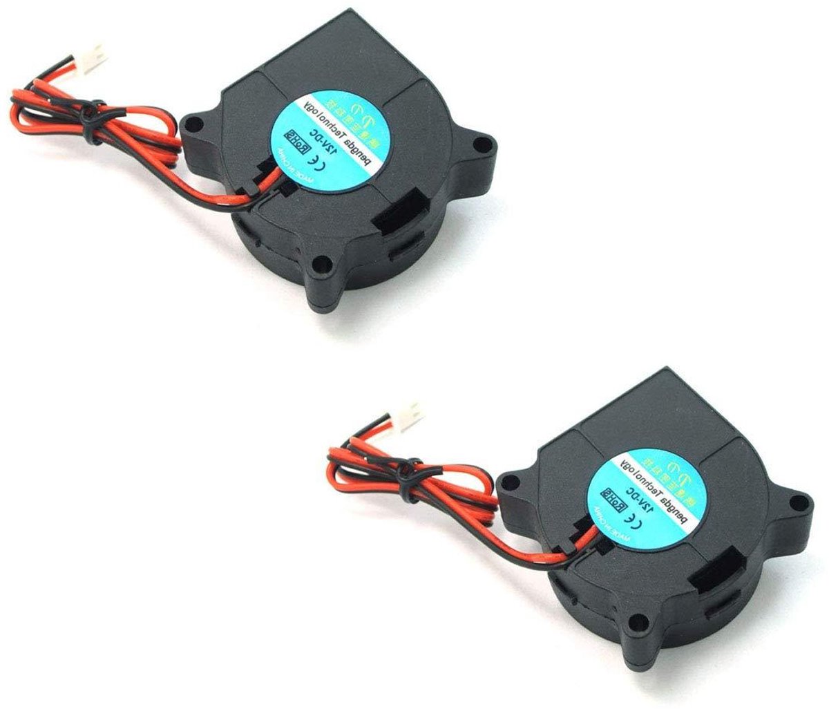 Koelventilator Set - Ventilator Blaas - Heatsink Koeling - Oliehoudend Lager - 2 Stuks - Zwart