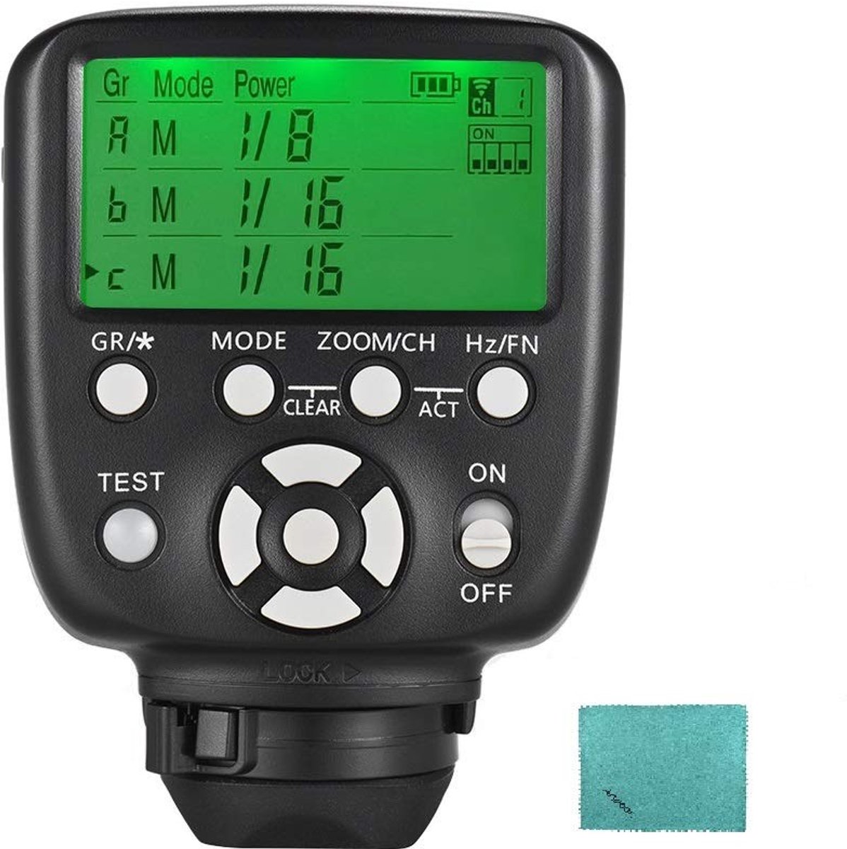 Dailygoods - Dailygoody - Draadloze Flitser Trigger - Flitscontrole - LCD Scherm - Afstandsbediening - Geschikt voor Canon - 6 Groepen