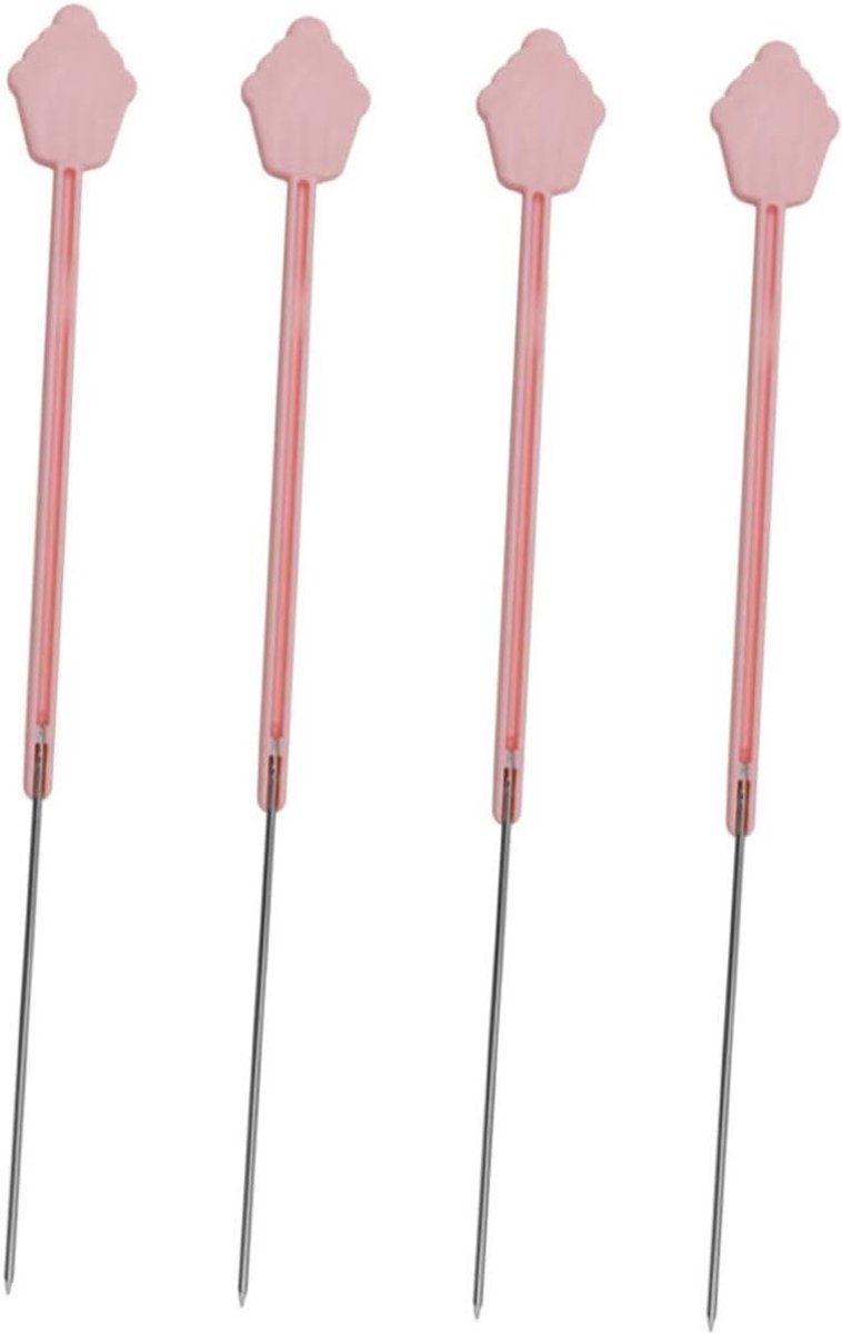 Taarttesters - Bakbenodigdheden - Perfecte Taarten - Ergonomische Handgreep - 4 Stuks - Roze