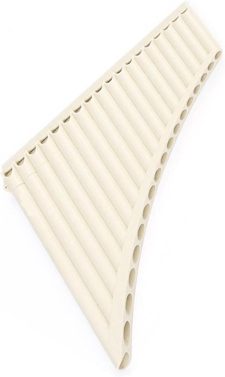 Panfluit - Houten blokfluit - Muziek Leren - 18 Pijpen - 26.5 cm Lengte - Lichtbruin