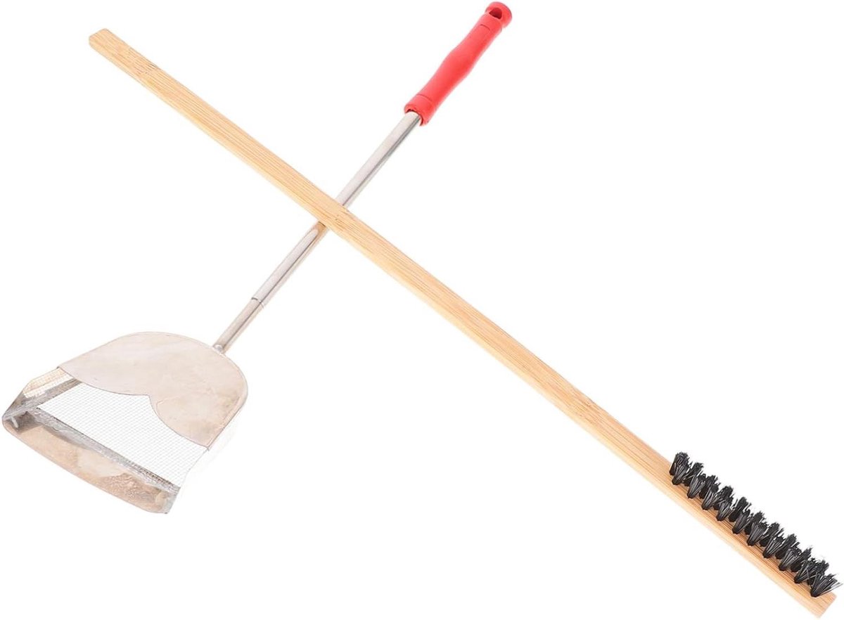 Reinigingsset Vogelkooi - Kooi Schoonmaker - Huisdier Verblijf - Hout & Staal - 2 Stuks - Assorti
