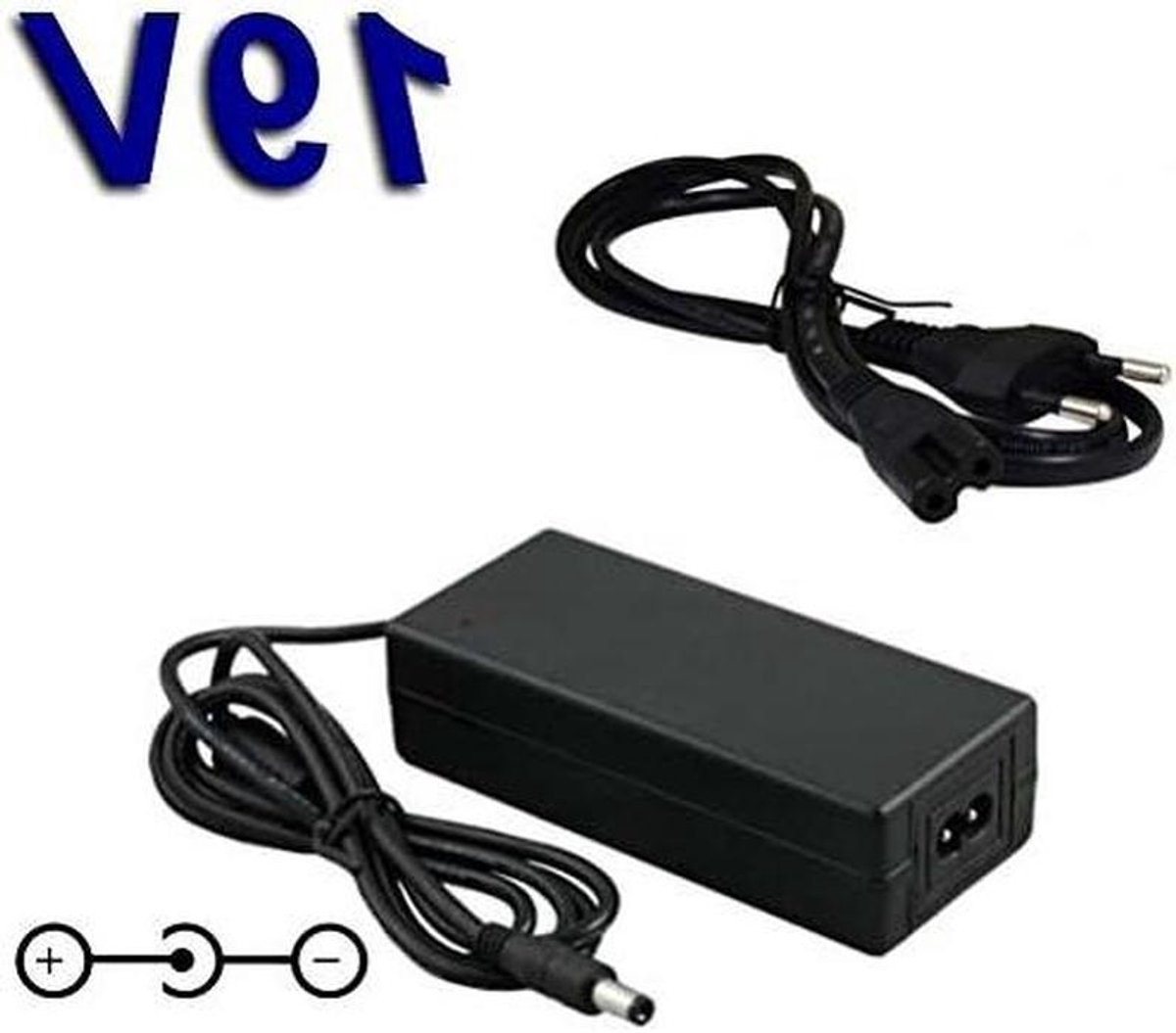 Top Chargeur® Power Adapter, Charger 19 V, Replacement for LG DA-65F19