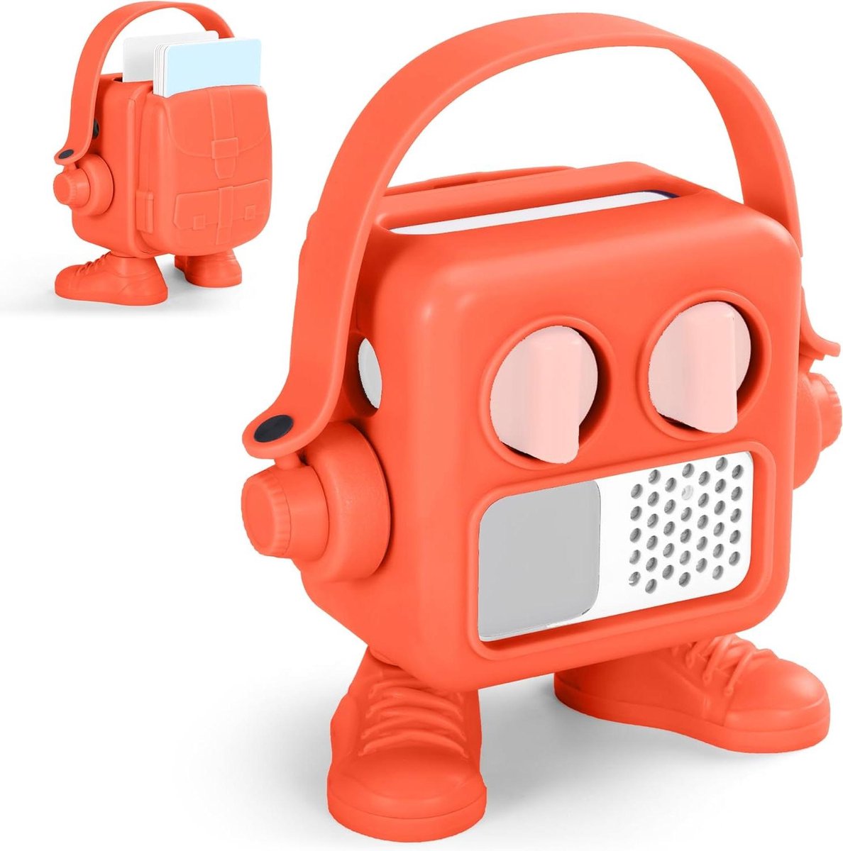 Draagbare Audiotas - Beschermhoes - Audio Speler - Ingebouwde Kaarthouder - 5.2 inch - Oranje