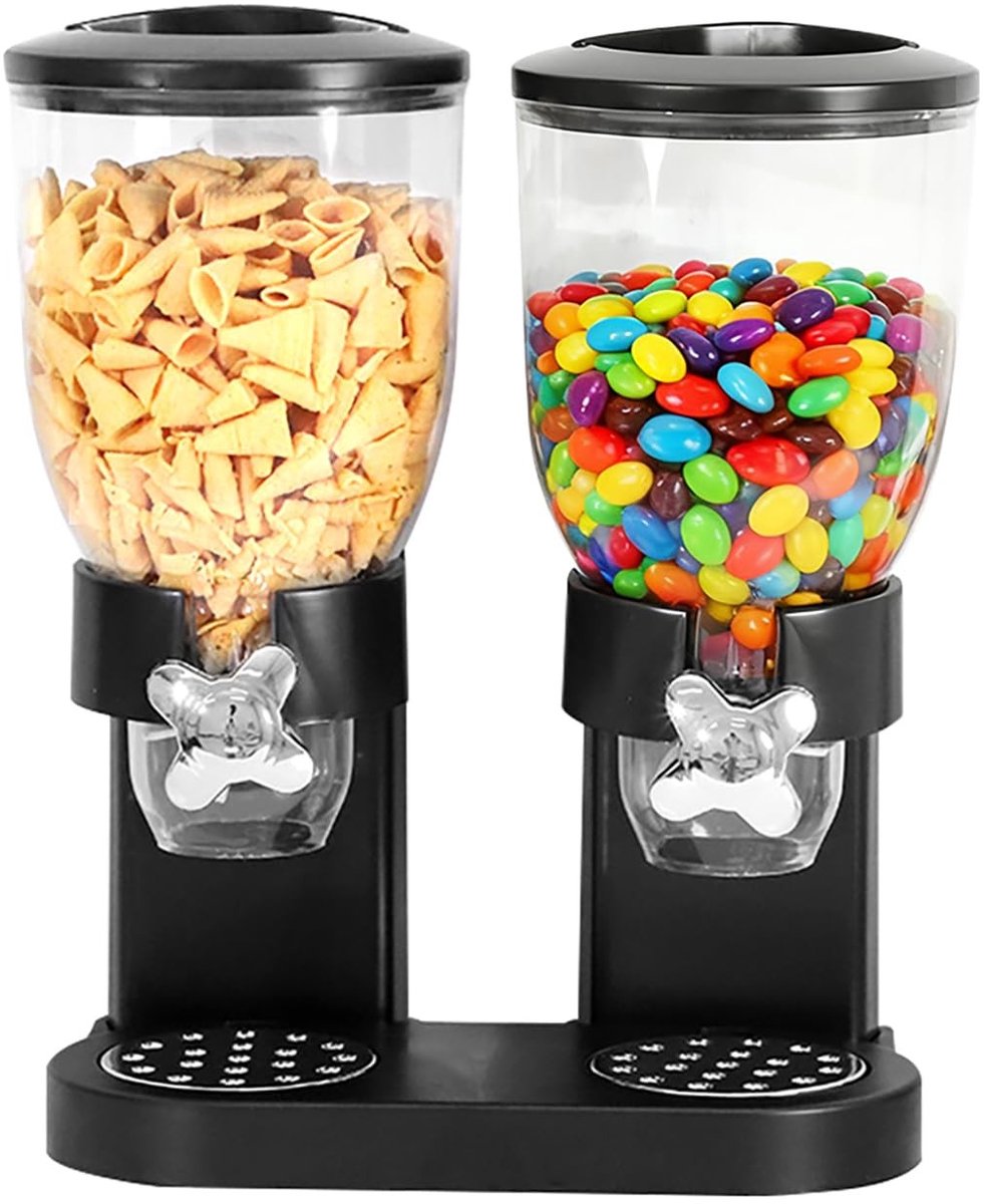 Dailygoods - Set van 2 Mueslidispensers met Deksel en 2 Liter Capaciteit