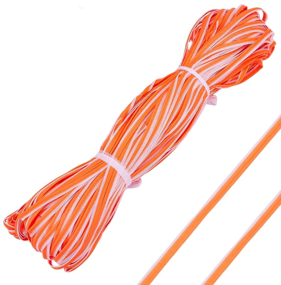 Dailygoods - 100 m Reflecterende Piping Stof Strip voor Kleding