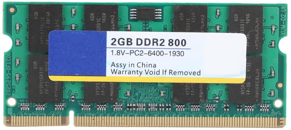 Cosensi - Dailygoods - Dailygoody - DDR2 RAM - Laptopgeheugen - 4GB Kit - 800 MHz - Hoogwaardige kwaliteit - Geschikt voor Mac-systemen - 200-pins SO-DIMM