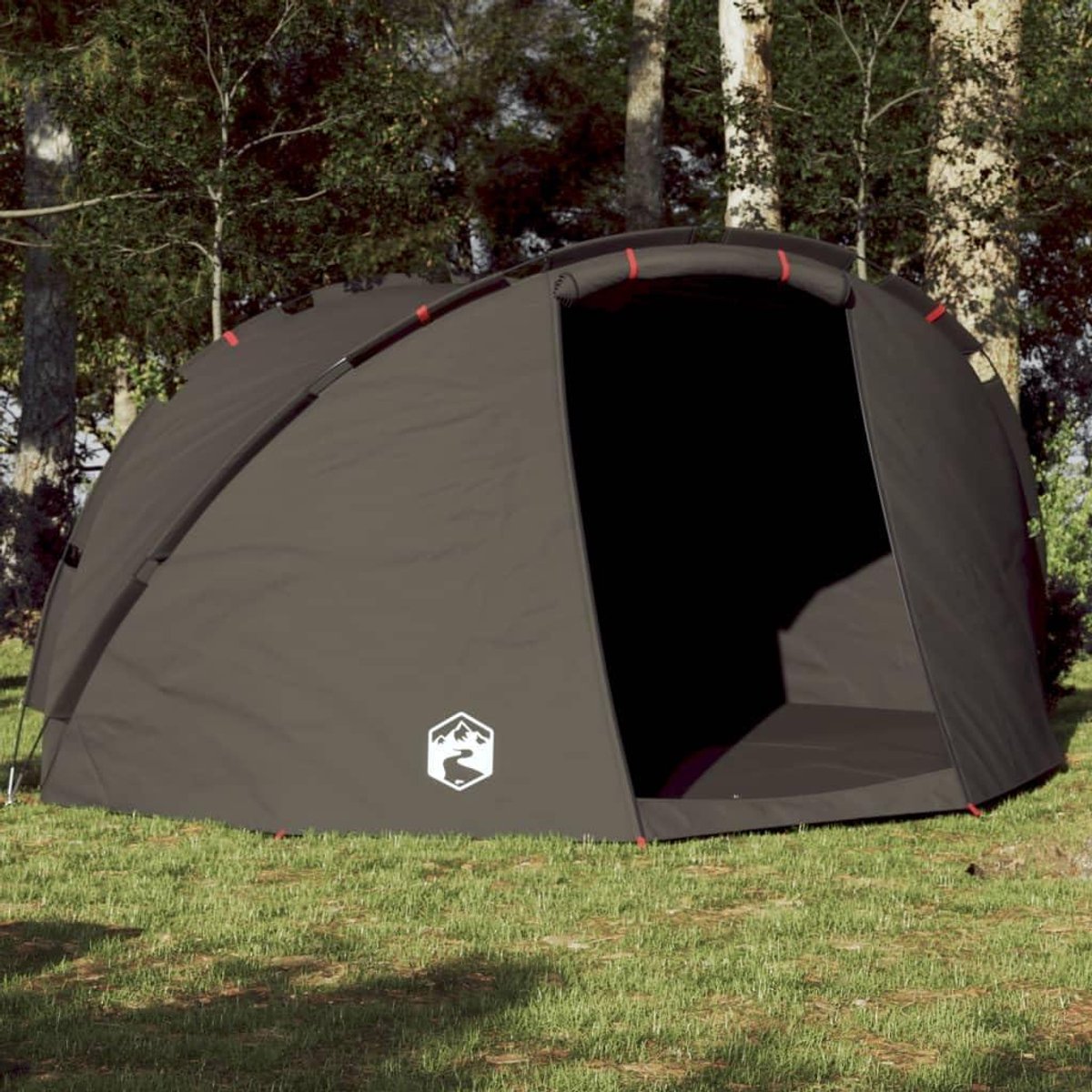 Vis Tent - Bivvy Shelter - Vissen Beschutting - Waterdicht Polyester - 5 Personen - Bruin