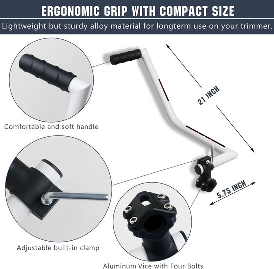 Aluminium Handgreep voor String Trimmer - Ergonomisch en Eenvoudig in Gebruik van Merkloos	 — afbeelding 3