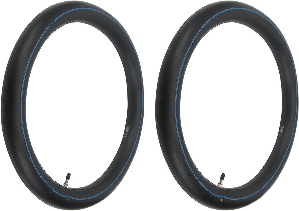 Motorbinnenband 2 Stuks - Reserveband Rubber - Off-road Rijden - Explosiebestendig Ontwerp - 2.50-18 Inch - Zwart