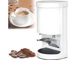 Automatische Koffie Tamper - Elektrische Stamper - Perfecte Espresso - Instelbare Druk - 5-30kg Druk - Wit