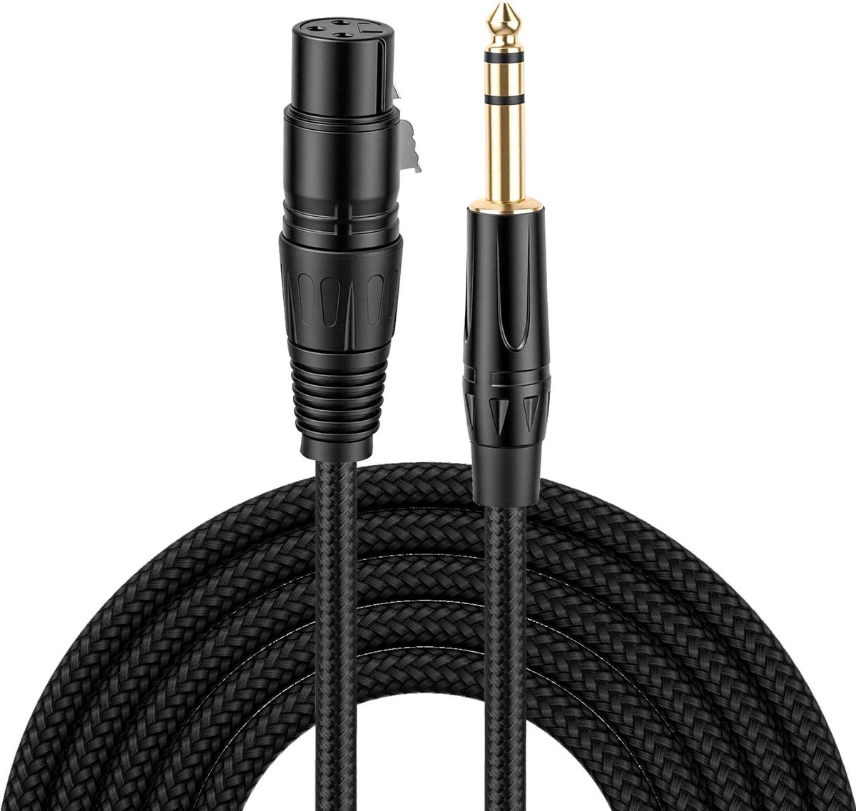 Microfoon Kabel - XLR Kabel - Audio Opnames - Zuurstofvrij Koper - 2 Meter - Zwart