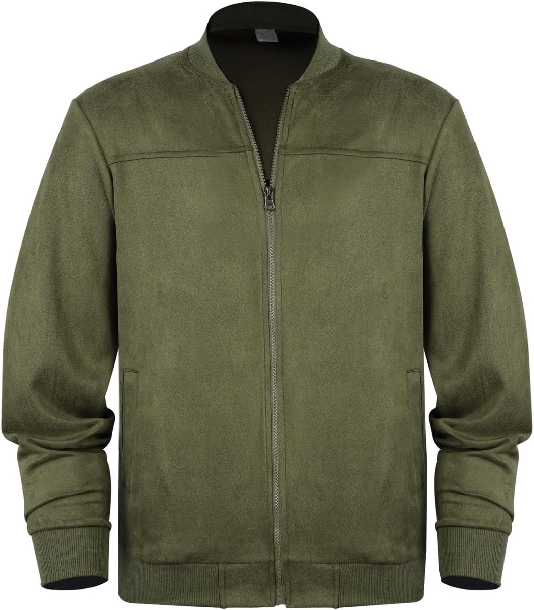 Lichte Bomberjack voor Heren - Casual Windbreaker met Rits voor Lente en Herfst, Perfect voor Punkstijl en Dagelijks Gebruik