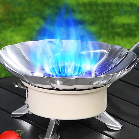 Draagbare Camping Kookstel - Kampeerfornuis Outdoor - Koken in Natuur - Piezo Ontsteking - 13.5 x 11.5 x 11.5 cm — afbeelding 2
