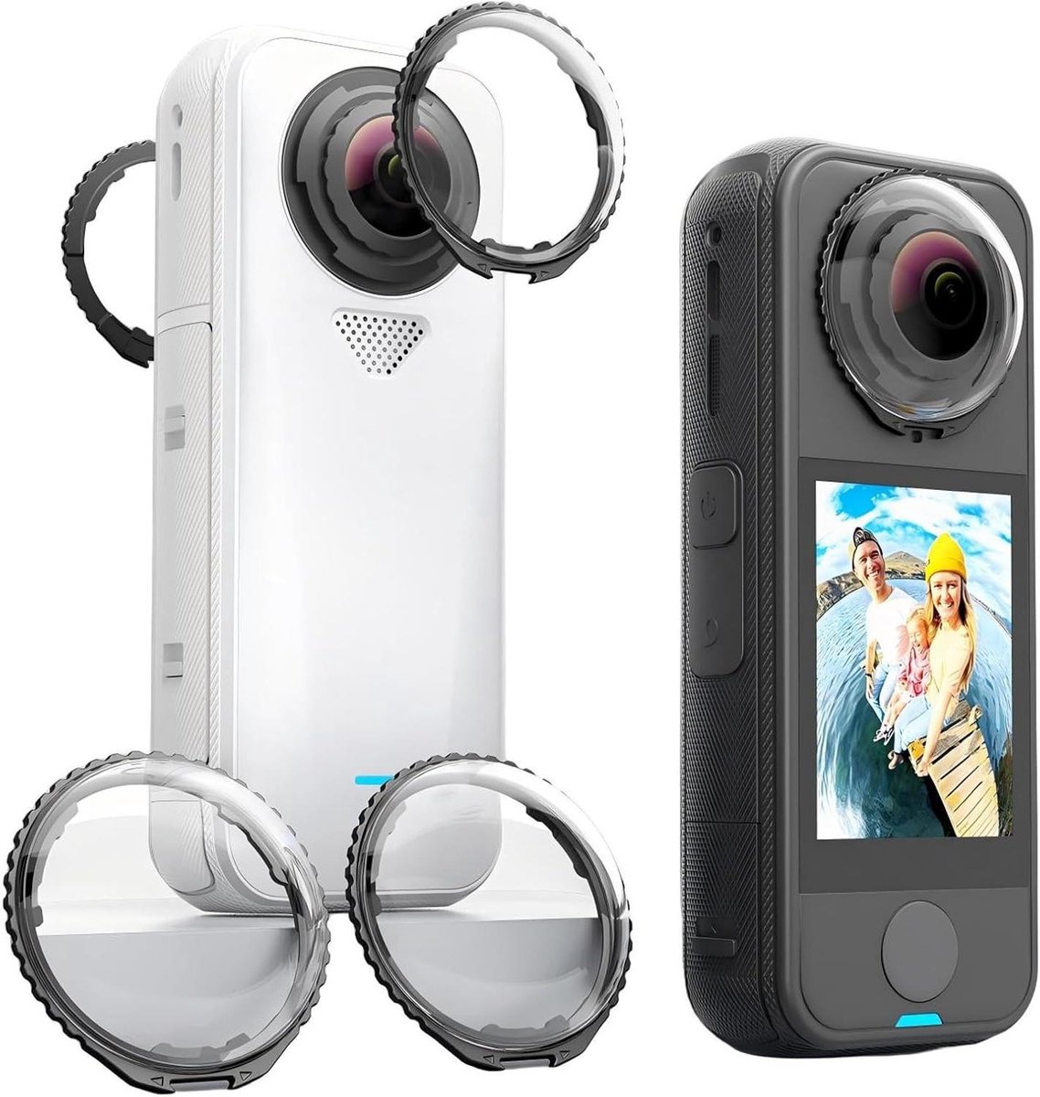 Lensbeschermers - Camera Covers - Camera Beschermen - Optisch Glas - 2 Stuks - Transparant