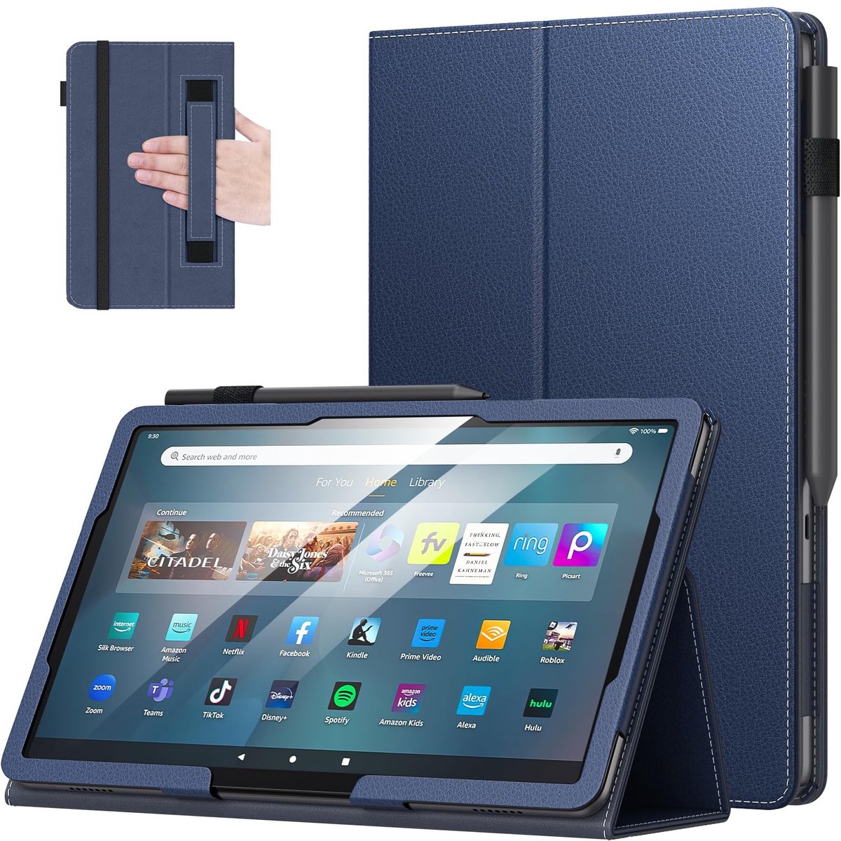 Dailygoods - Slimme Opvouwbare Hoes voor 11 Inch Tablet