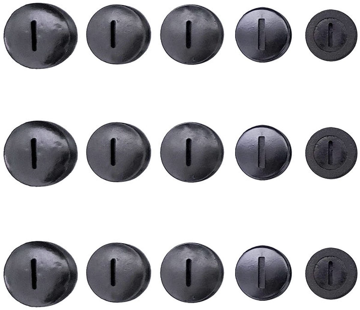 Dailygoods - Zwarte Koolborstel Cover Set met Connector, 55 Stuks