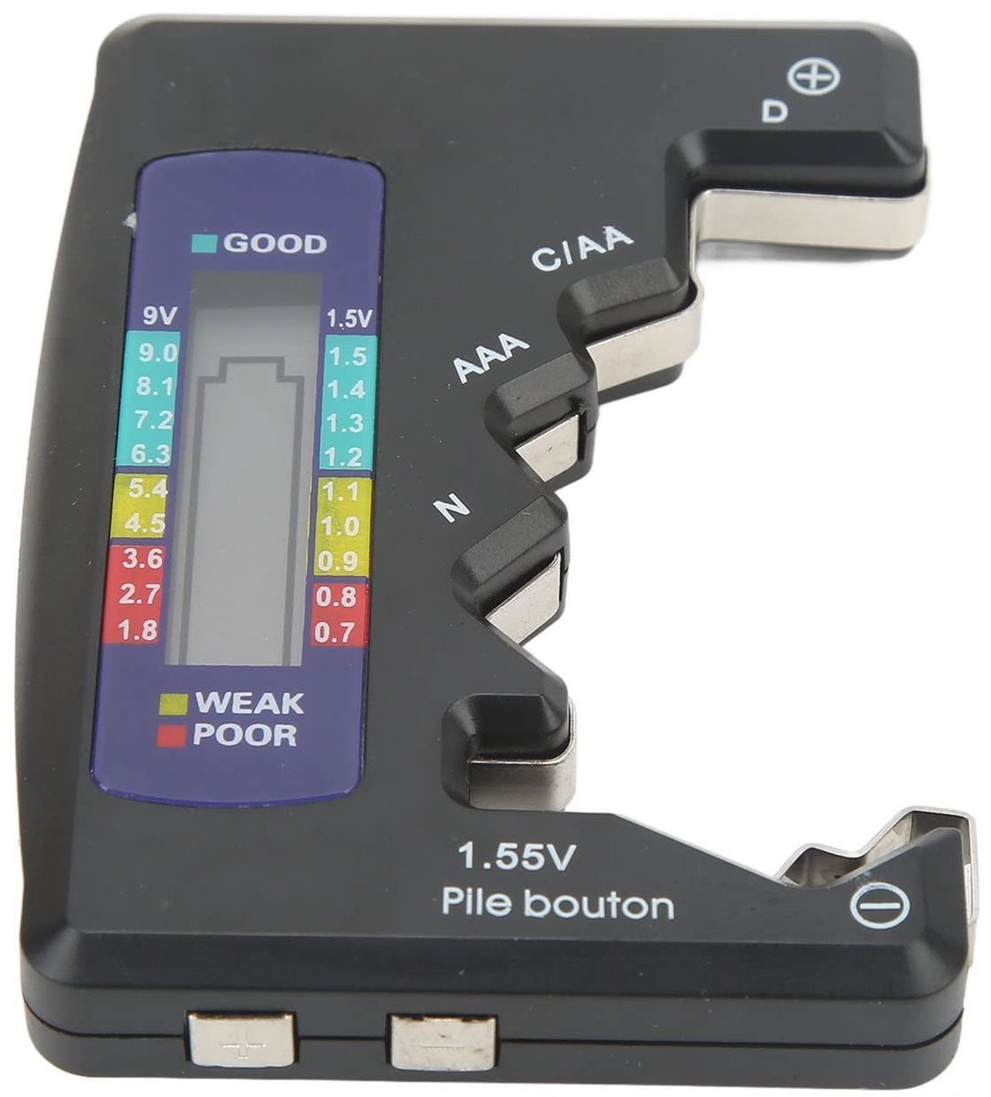 Dailygoods - Digitale Batterijcapaciteitsmeter Tester voor Diverse Batterijen
