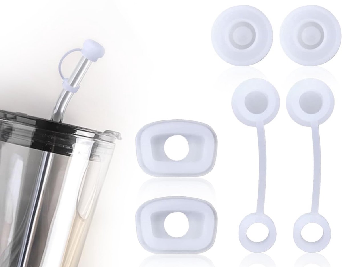 Dailygoods - 6 Stuks Siliconen Stopset voor Bekeraccessoires