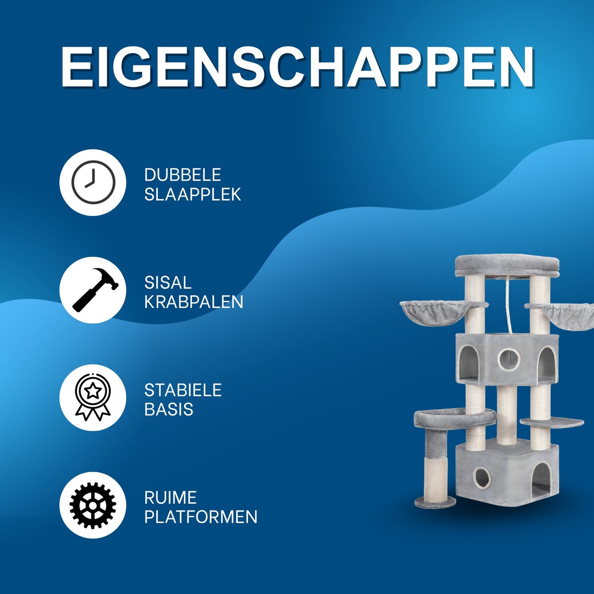 Happiq Kattenboom - Voor Grote Katten thumbnail 4