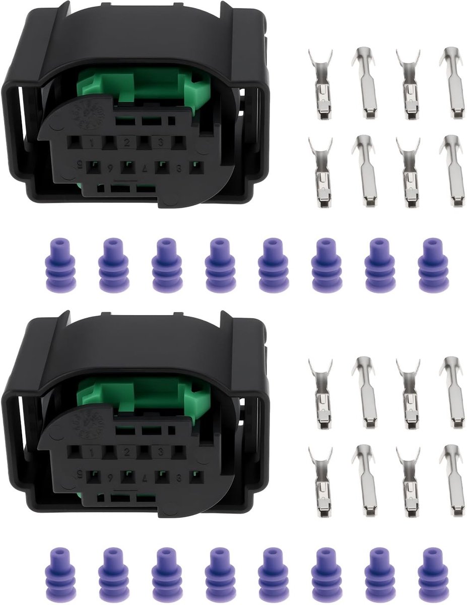 Dailygoods - 2 Stuks 8 Pin Radar Sensor Connector voor VW